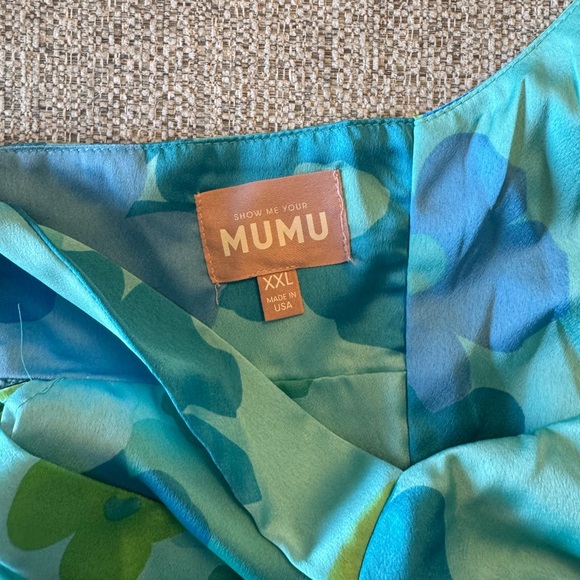 Show Me Your Mumu Mina Midi Dress Womens XXL in Blue Piccadilly Floral 🌸 - Picture 8 of 9